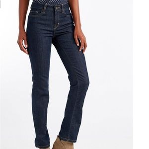 L.L. Bean True Shape Classic 5-Pocket Slim Leg Jeans